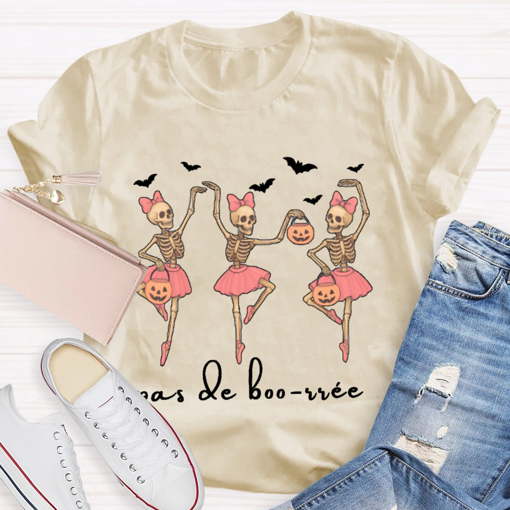 Pas De Boo Rree Ghosts And Pumpkins Halloween T-shirt