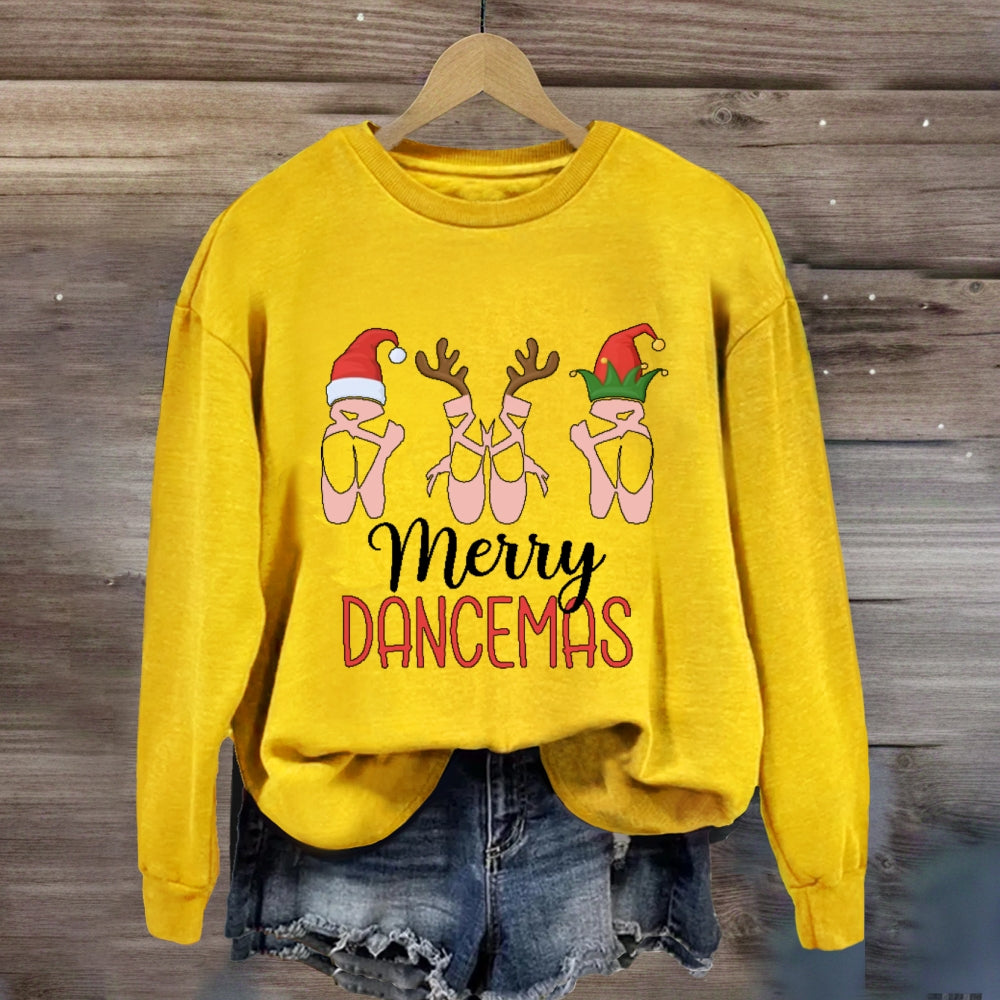 Merry Dancemas Ballerina Ballet Dancer  Sweatshirt