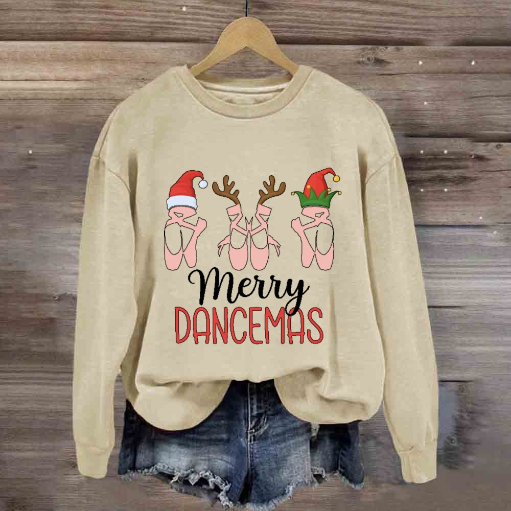 Merry Dancemas Ballerina Ballet Dancer  Sweatshirt