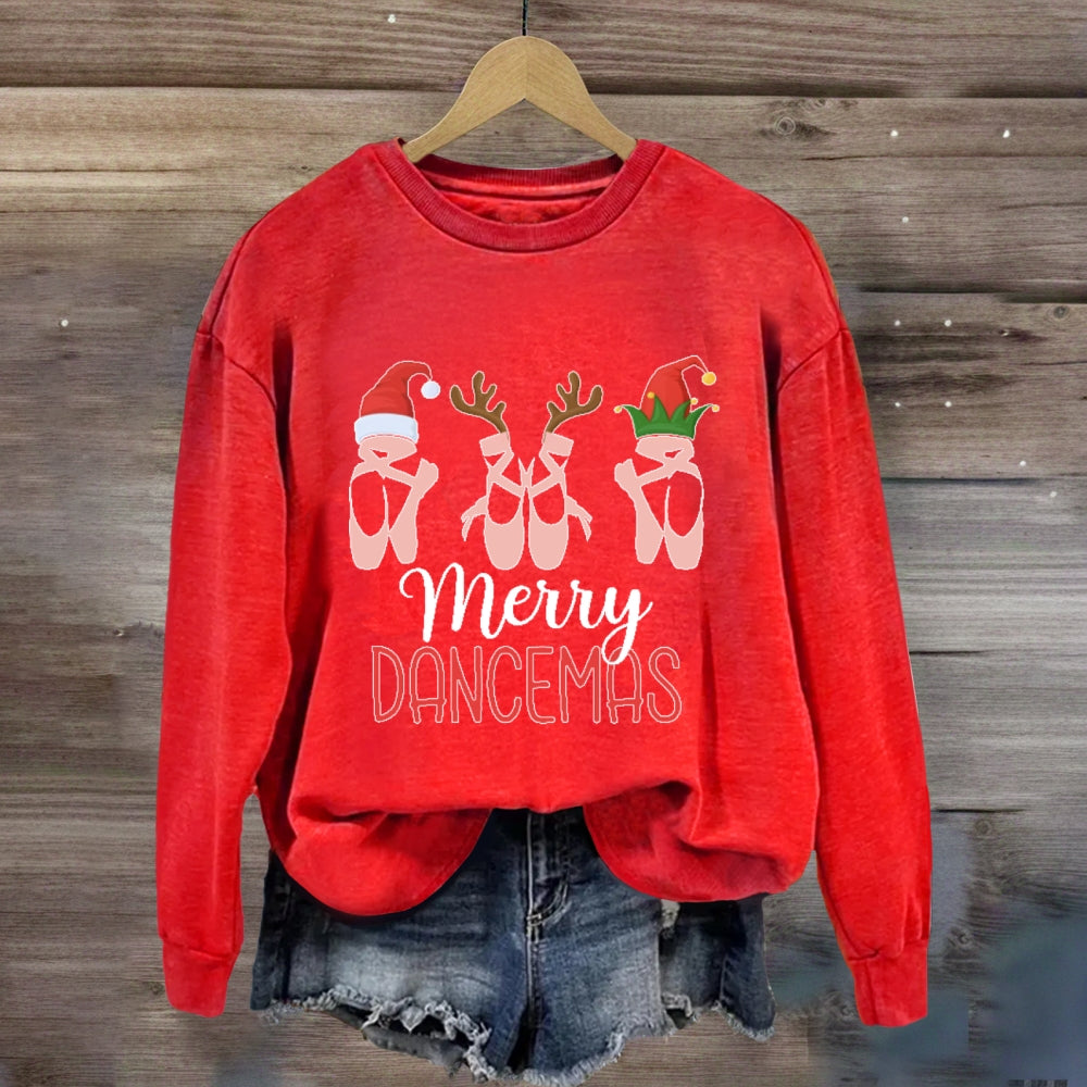 Merry Dancemas Ballerina Ballet Dancer  Sweatshirt