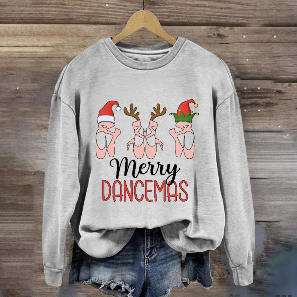 Merry Dancemas Ballerina Ballet Dancer  Sweatshirt