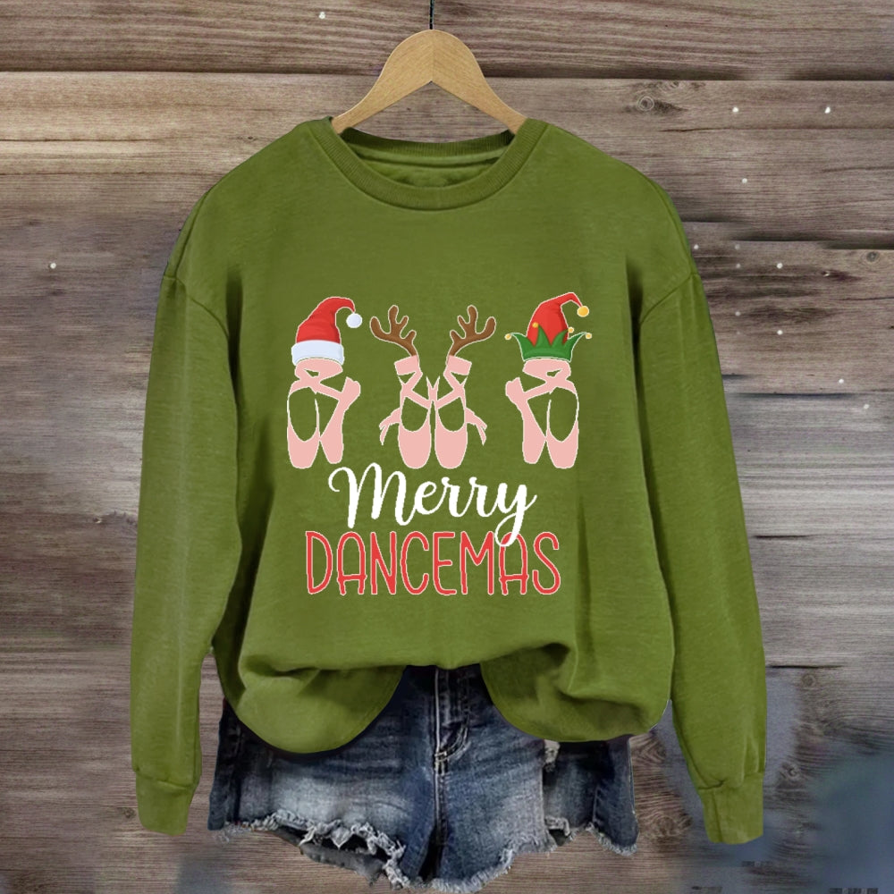Merry Dancemas Ballerina Ballet Dancer  Sweatshirt