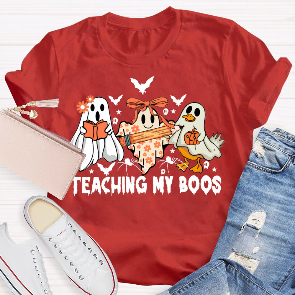 Teaching My Boos Ghosts And Bats Halloween T-shirt