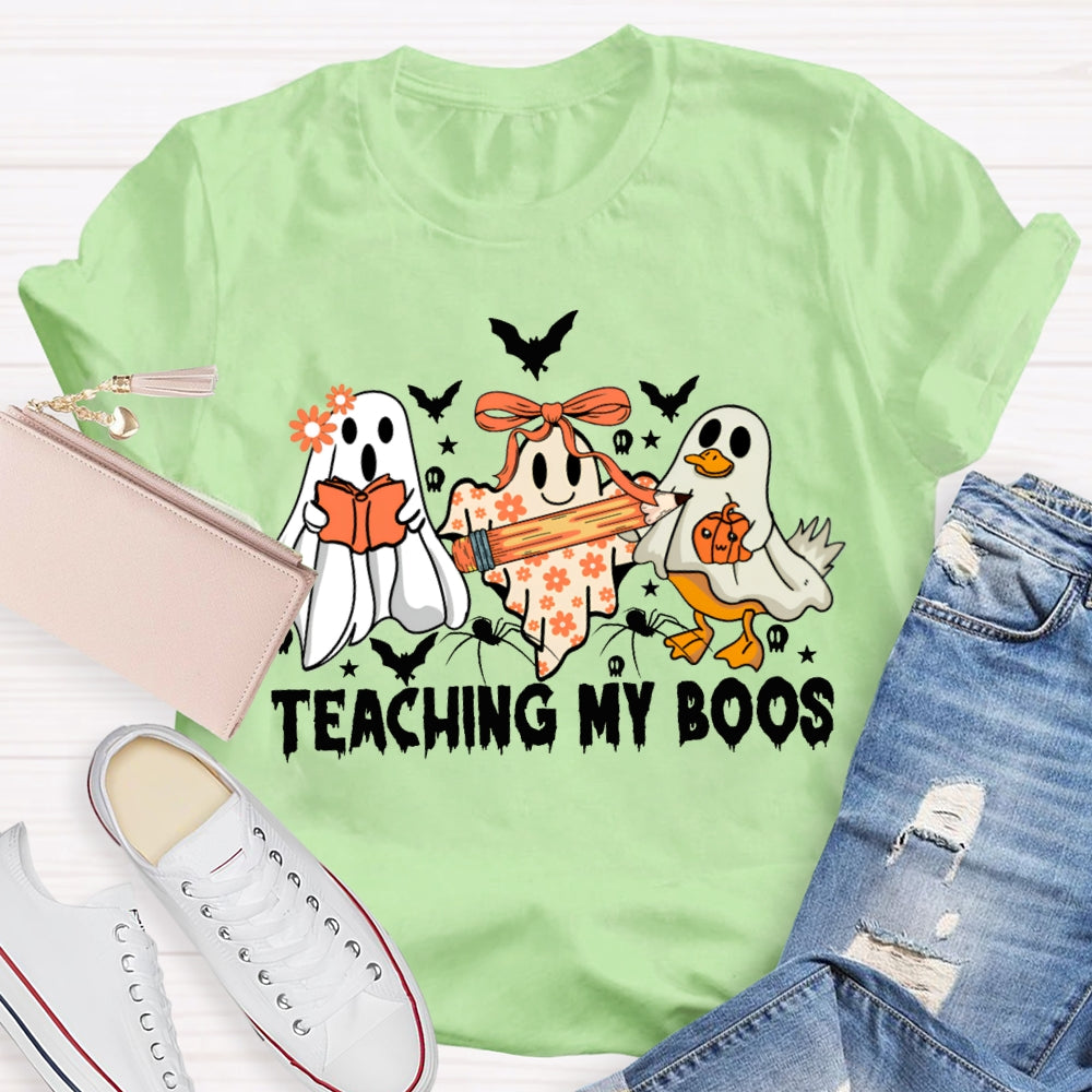 Teaching My Boos Ghosts And Bats Halloween T-shirt