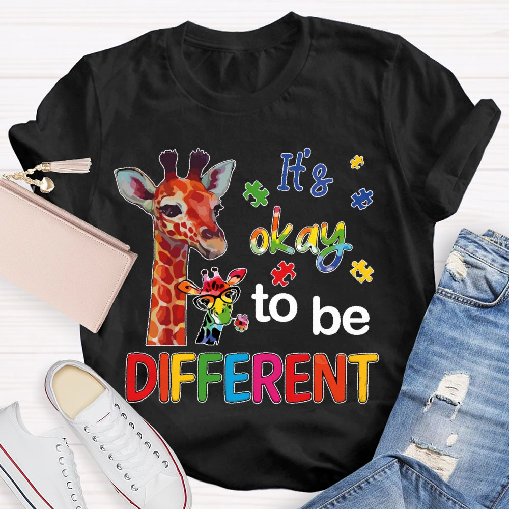 It's Ok To Be Different Autism Awareness  T-shirt