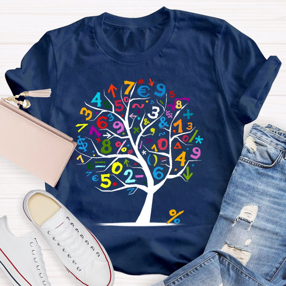 Math Tree Teacher T-shirt