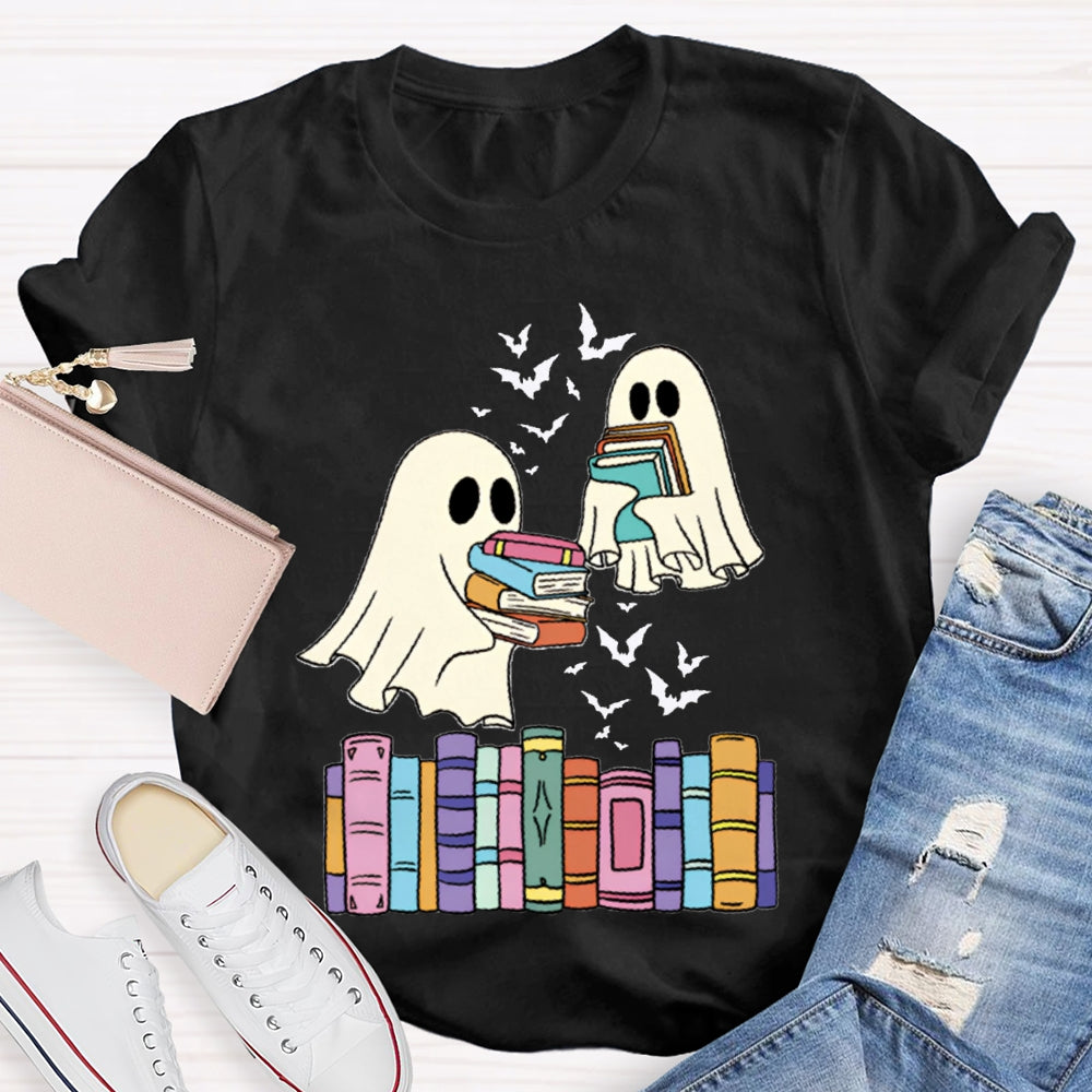 Ghosts And Coloring Book Halloween T-shirt