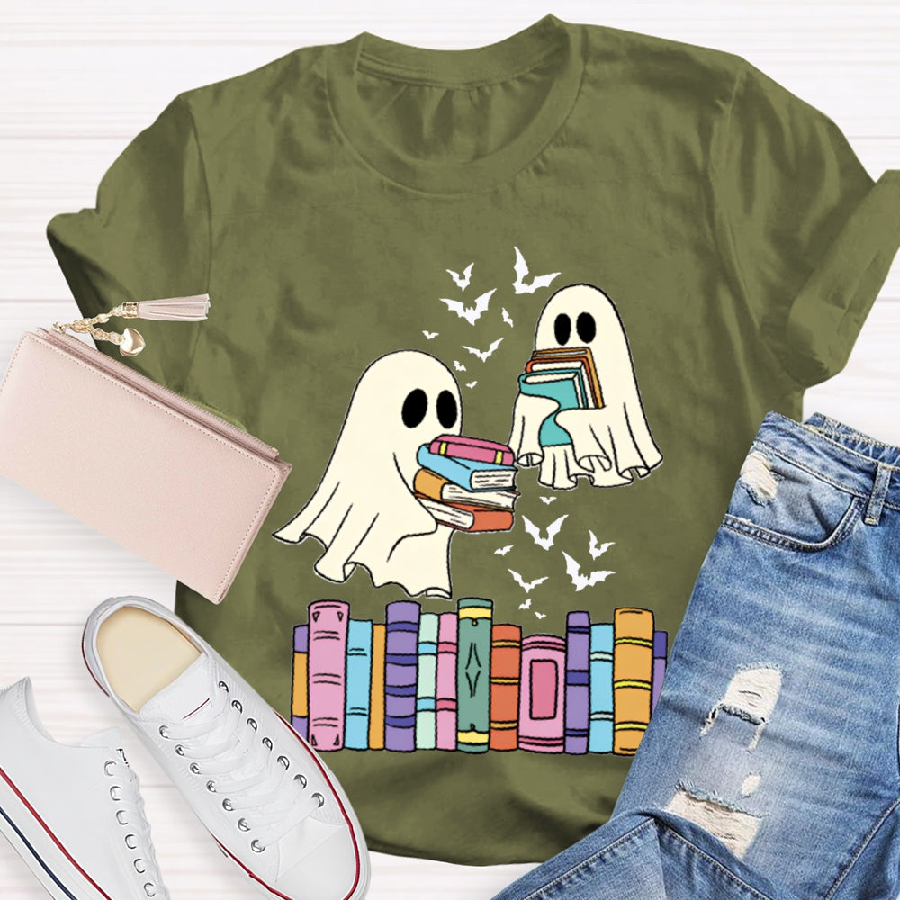 Ghosts And Coloring Book Halloween T-shirt