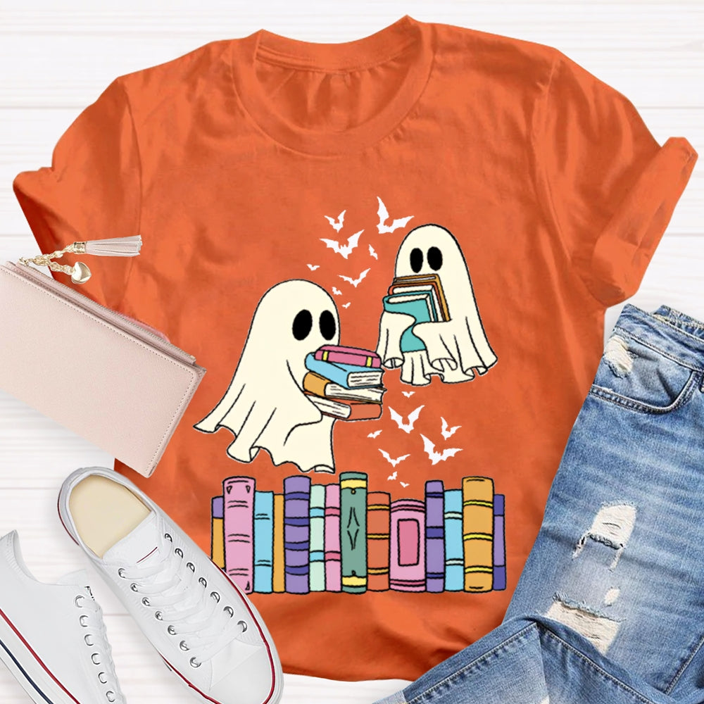 Ghosts And Coloring Book Halloween T-shirt
