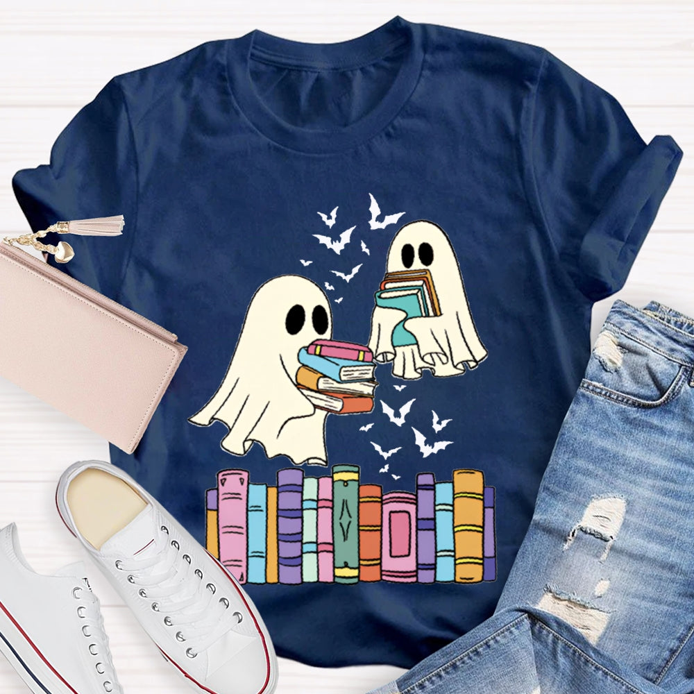 Ghosts And Coloring Book Halloween T-shirt