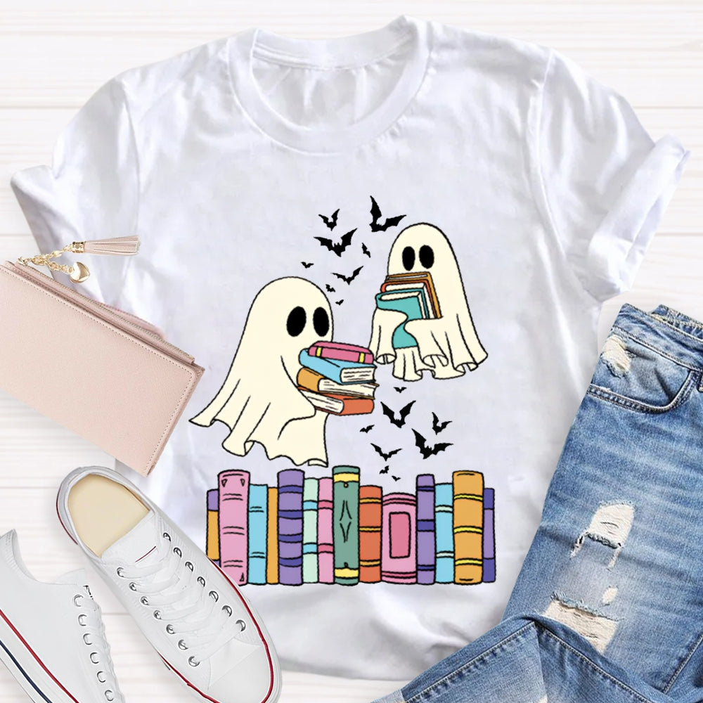 Ghosts And Coloring Book Halloween T-shirt
