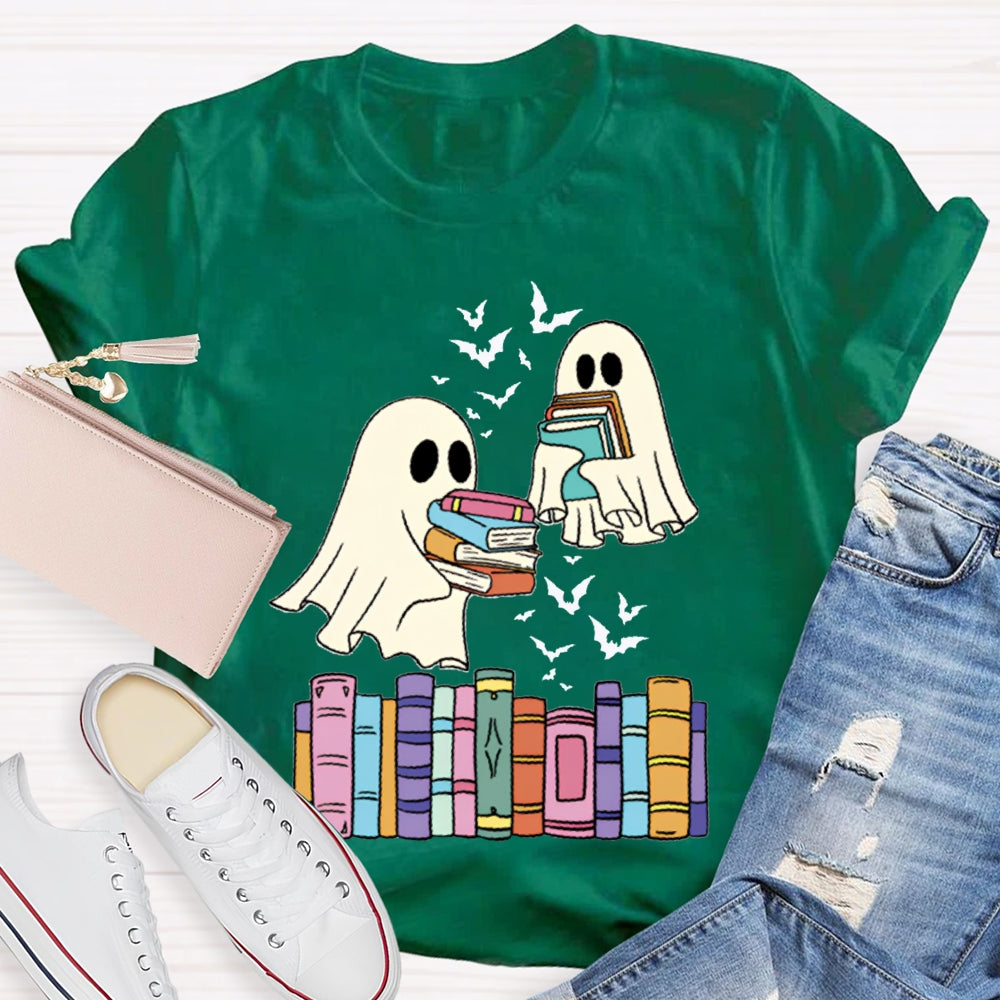 Ghosts And Coloring Book Halloween T-shirt