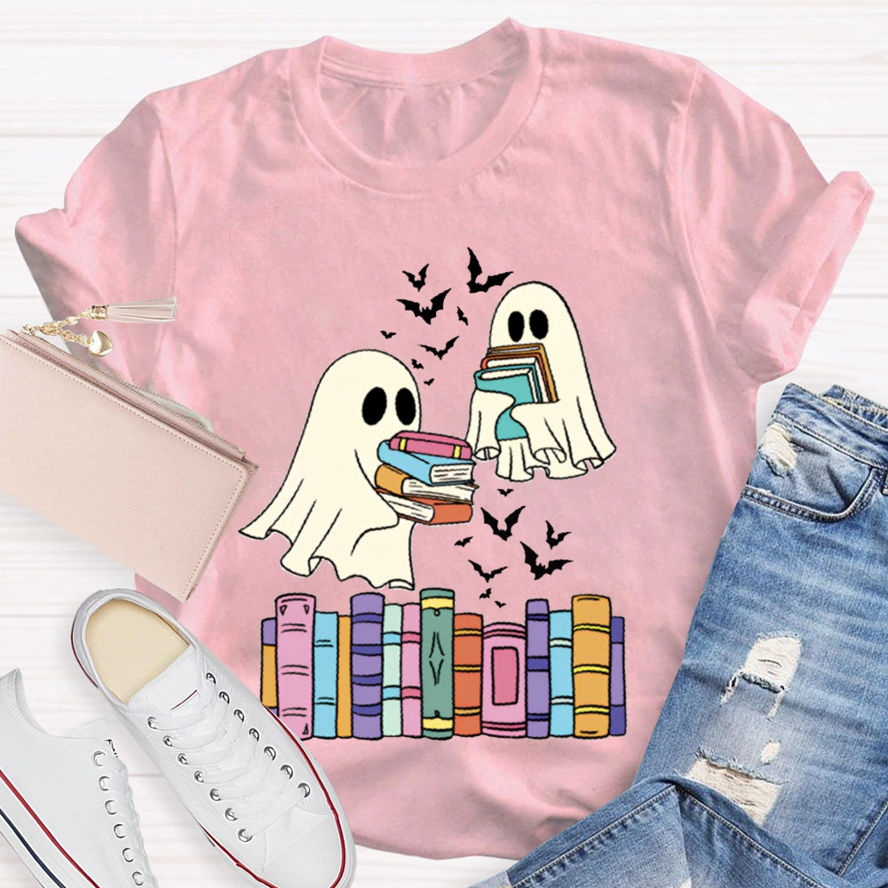 Ghosts And Coloring Book Halloween T-shirt