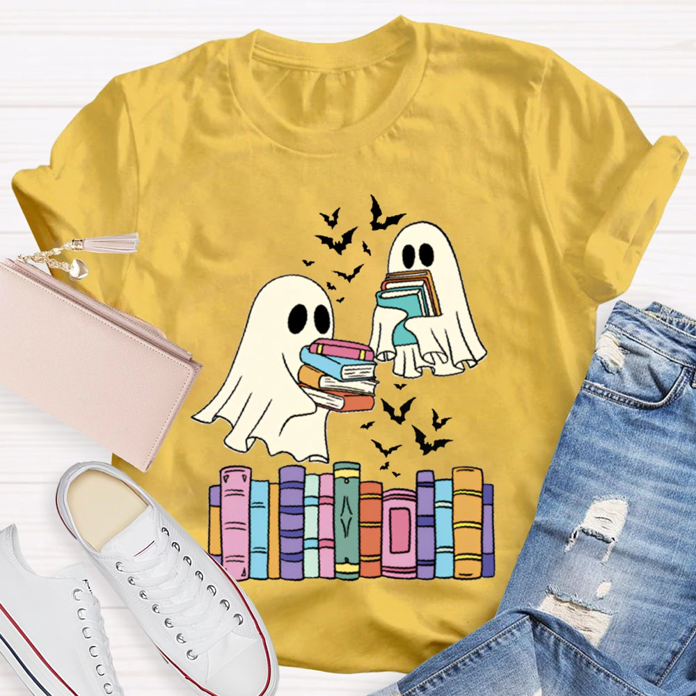Ghosts And Coloring Book Halloween T-shirt