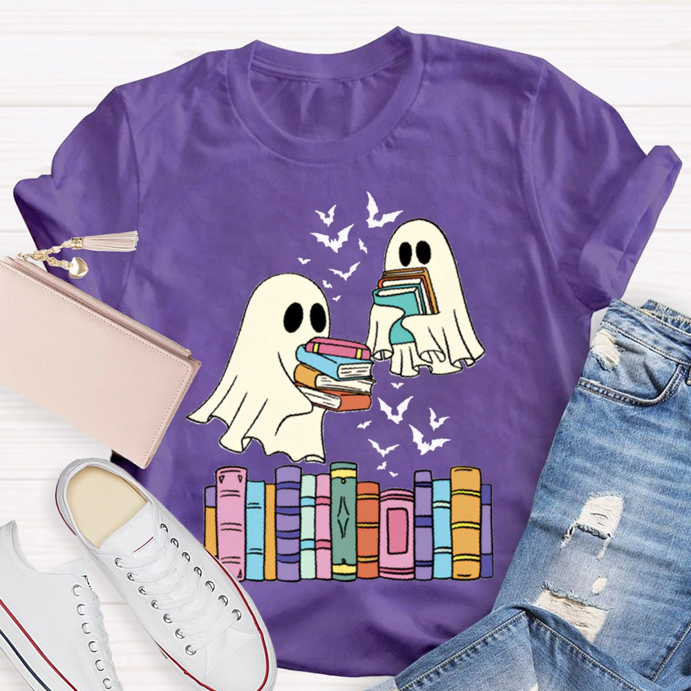 Ghosts And Coloring Book Halloween T-shirt