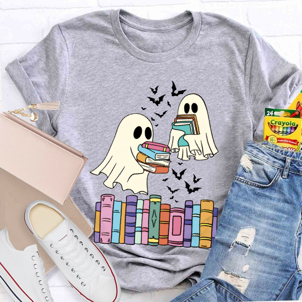 Ghosts And Coloring Book Halloween T-shirt