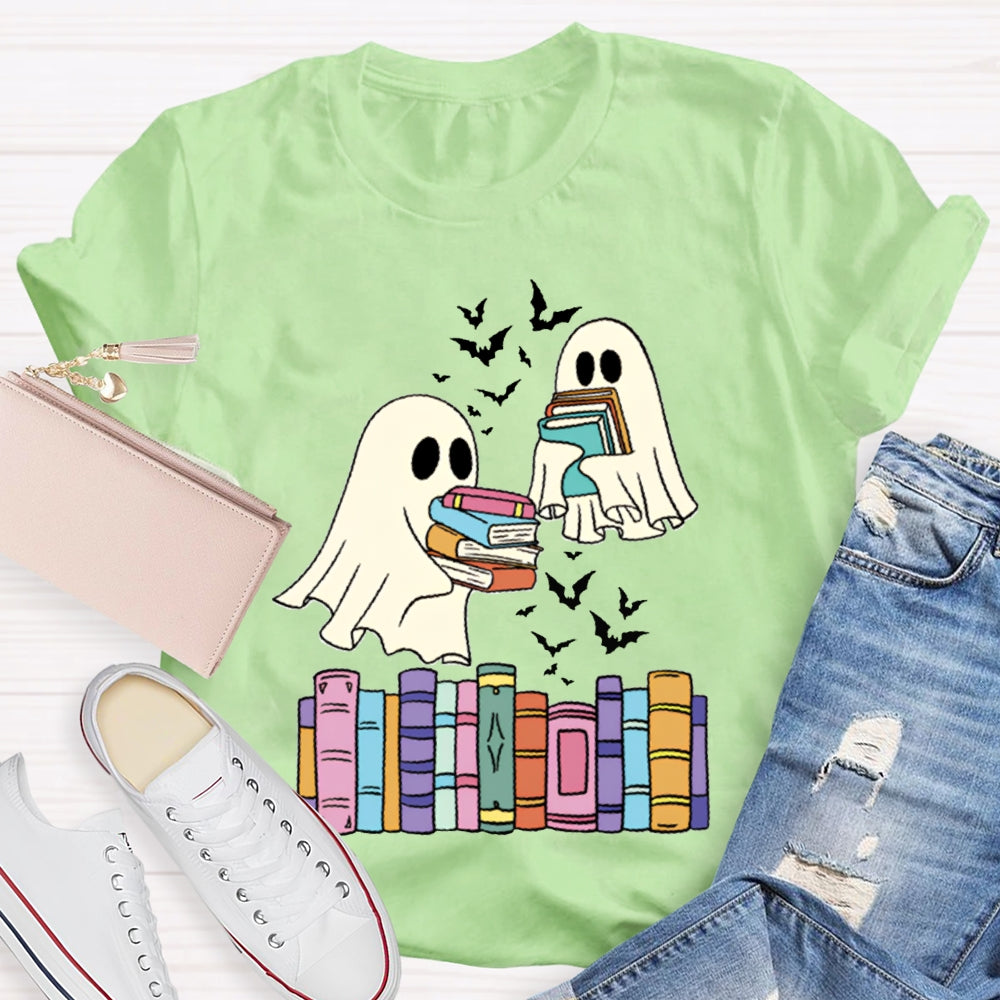 Ghosts And Coloring Book Halloween T-shirt