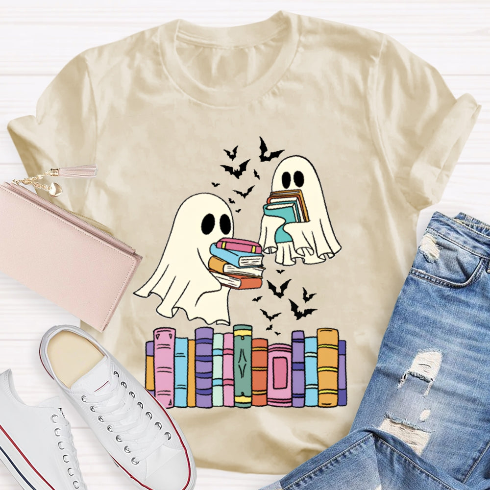 Ghosts And Coloring Book Halloween T-shirt