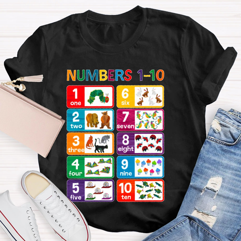 Numbers 1-10 T-shirt