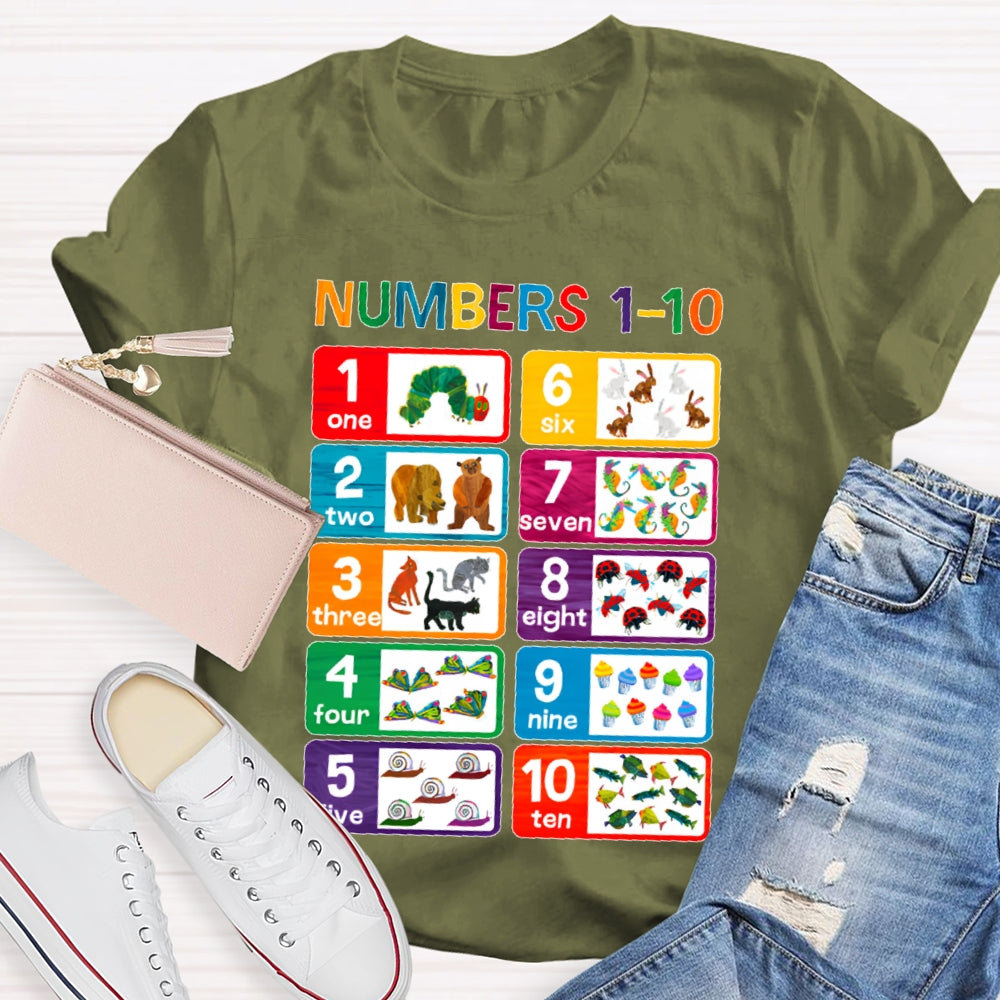 Numbers 1-10 T-shirt