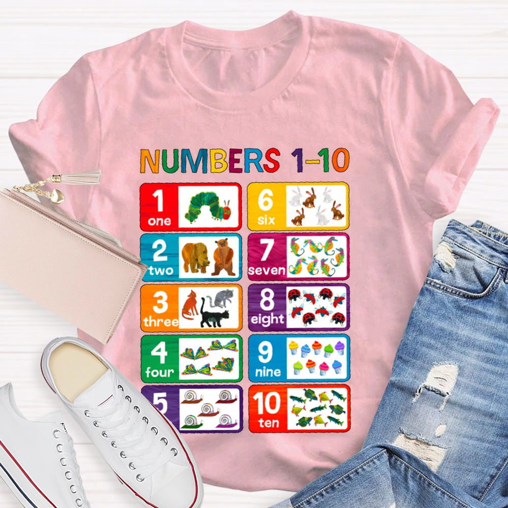 Numbers 1-10 T-shirt