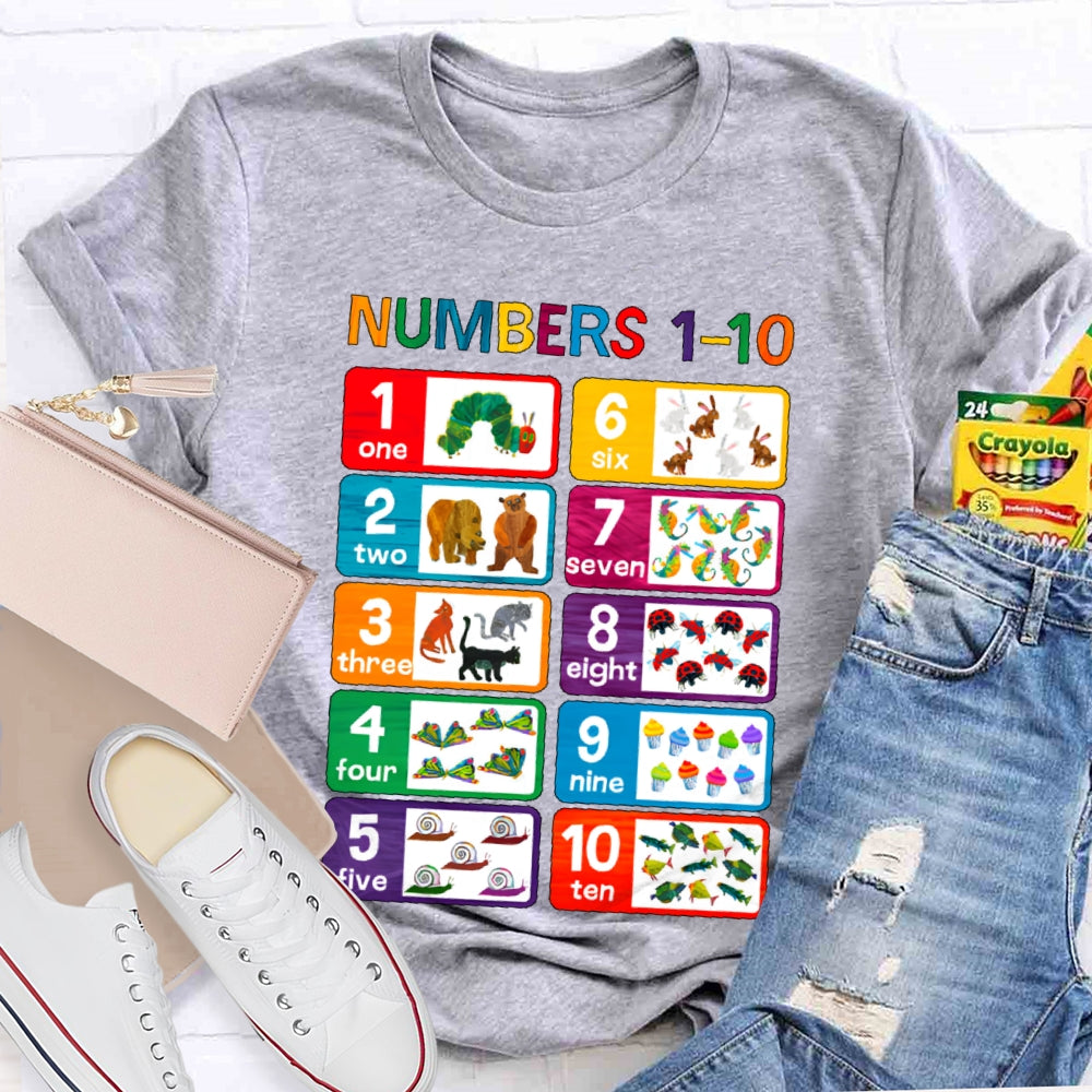 Numbers 1-10 T-shirt