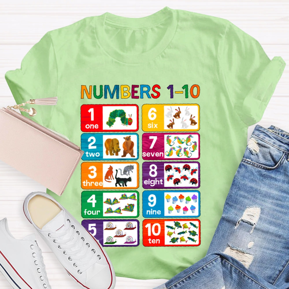 Numbers 1-10 T-shirt