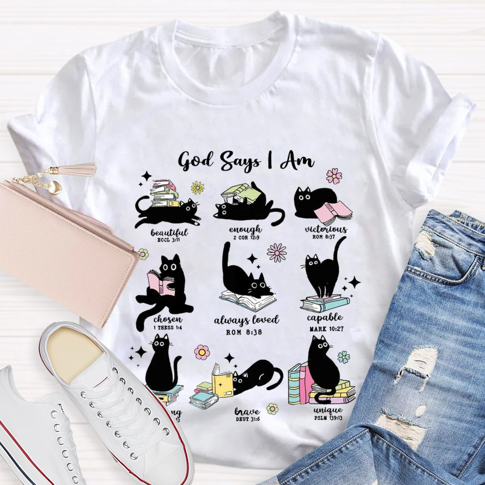 God Says I Am Beautiful Enough Reading Books T-Shirt