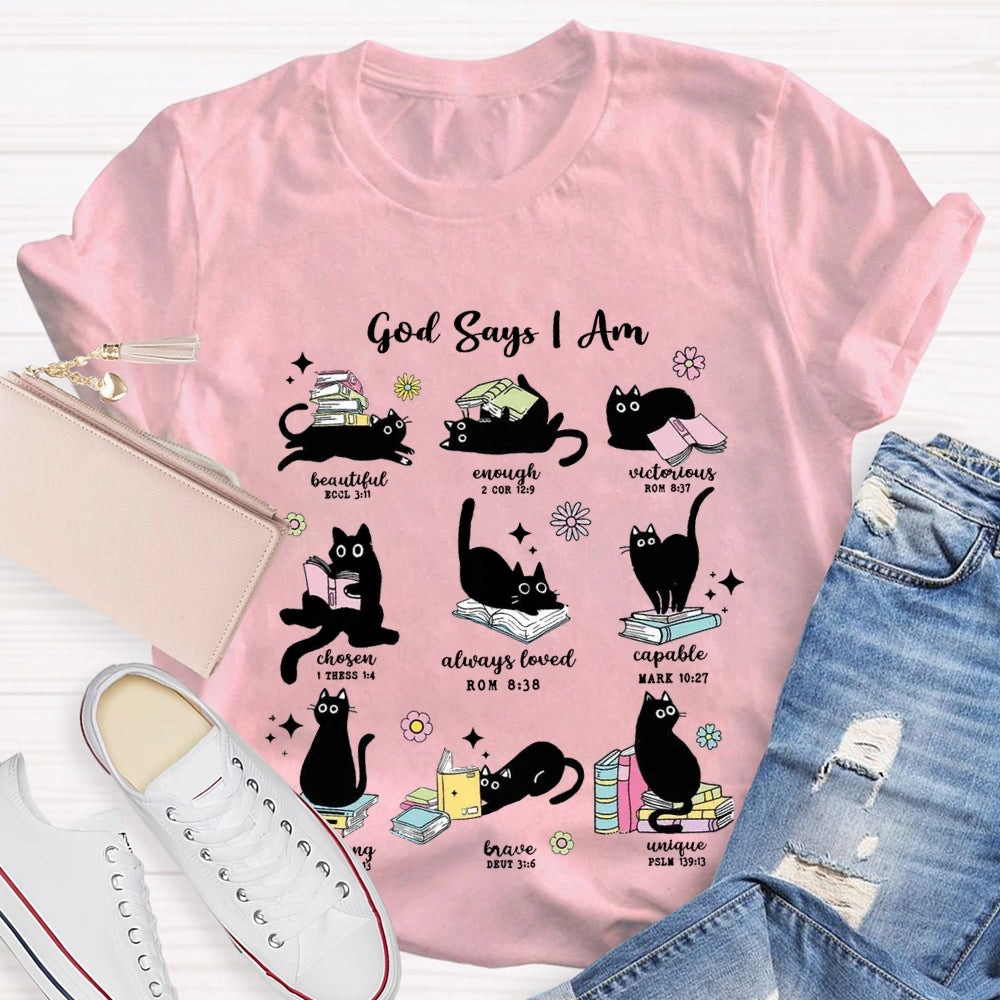 God Says I Am Beautiful Enough Reading Books T-Shirt