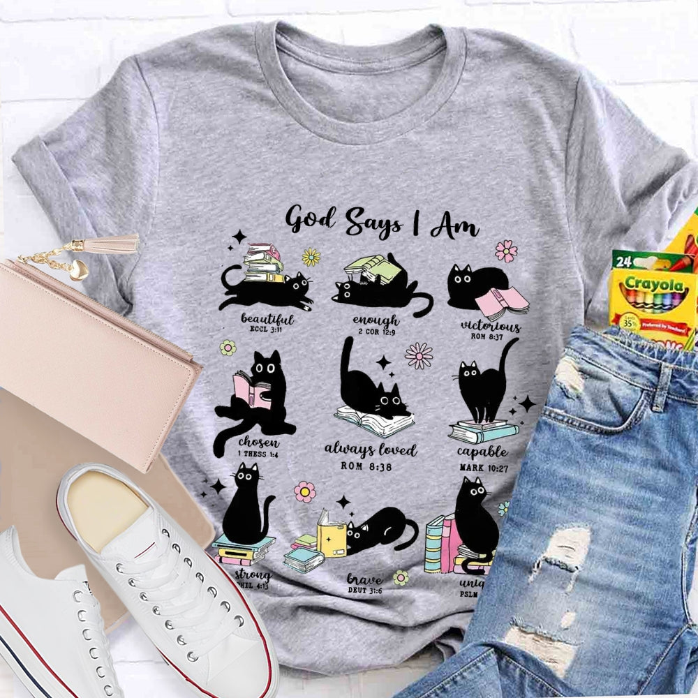 God Says I Am Beautiful Enough Reading Books T-Shirt