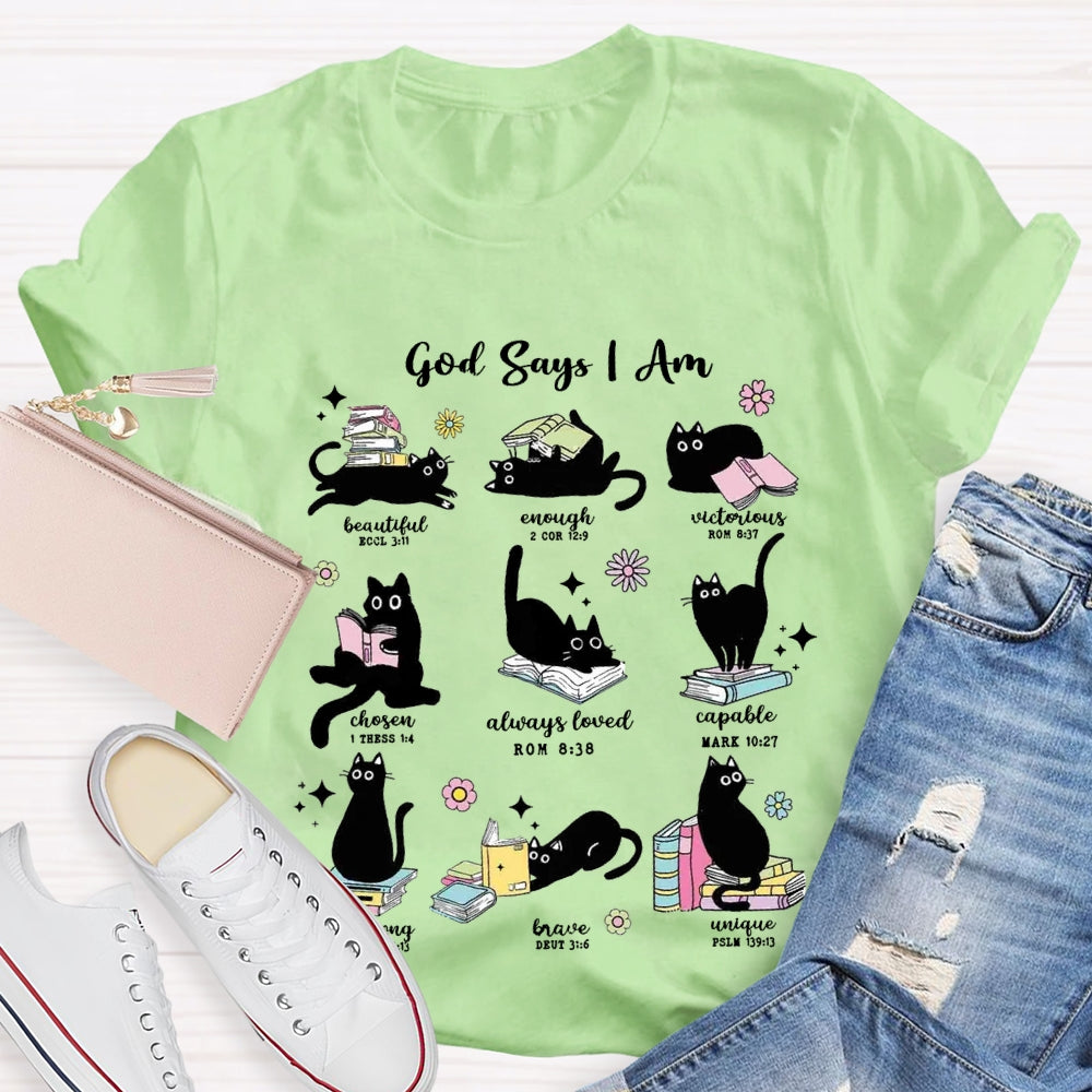 God Says I Am Beautiful Enough Reading Books T-Shirt