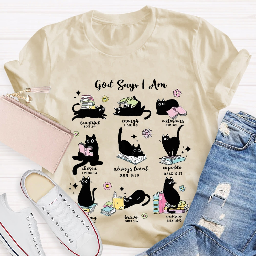 God Says I Am Beautiful Enough Reading Books T-Shirt