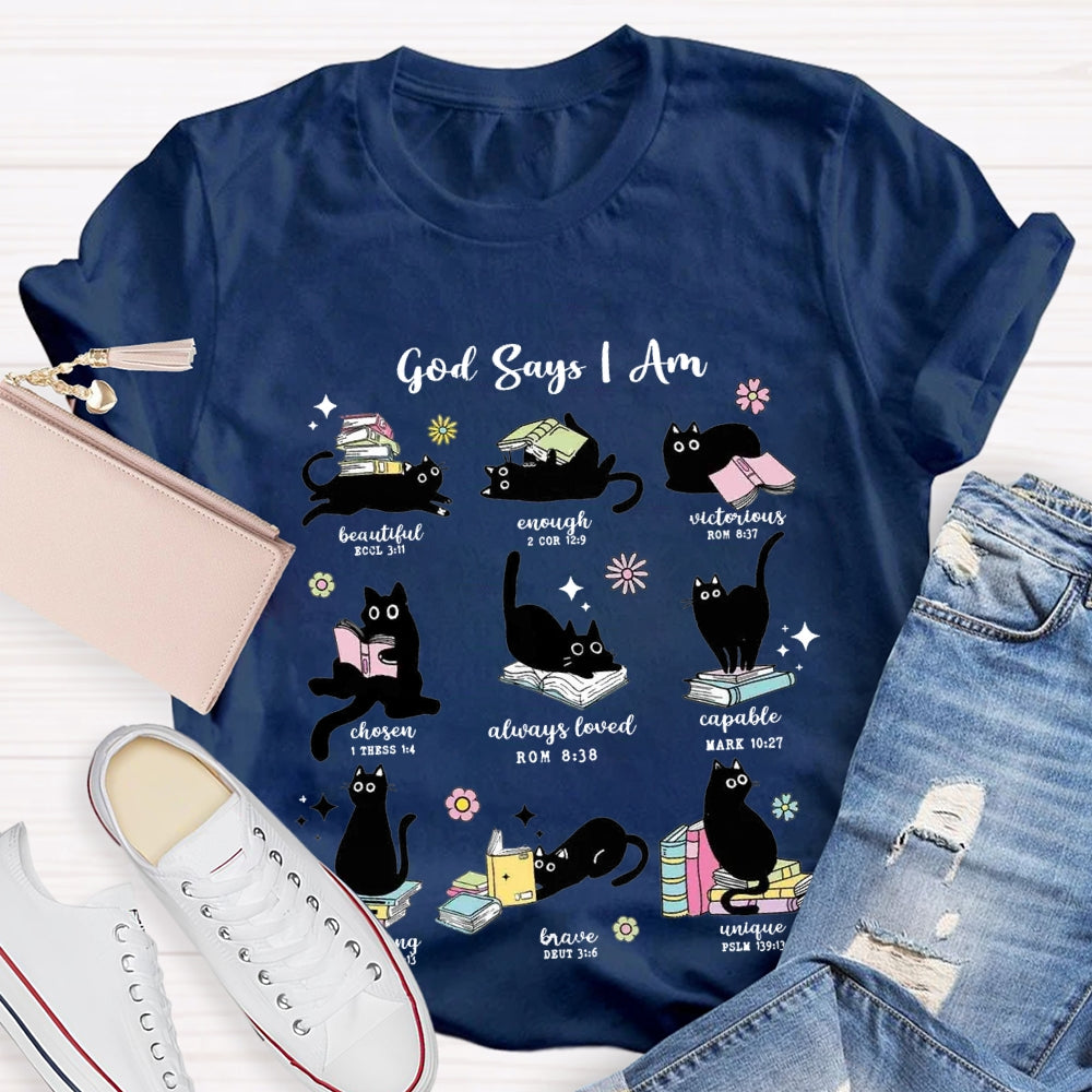 God Says I Am Beautiful Enough Reading Books T-Shirt