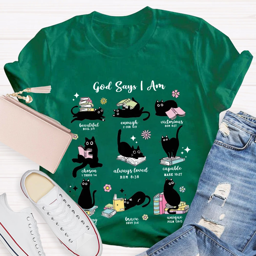 God Says I Am Beautiful Enough Reading Books T-Shirt