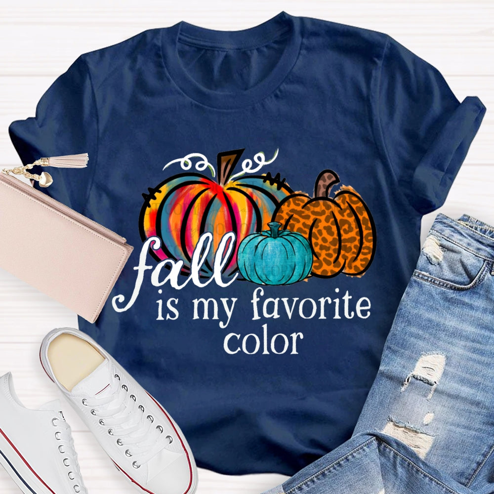 Fall Is My Favorite Color Tie-Dye Pumpkin T-shirt