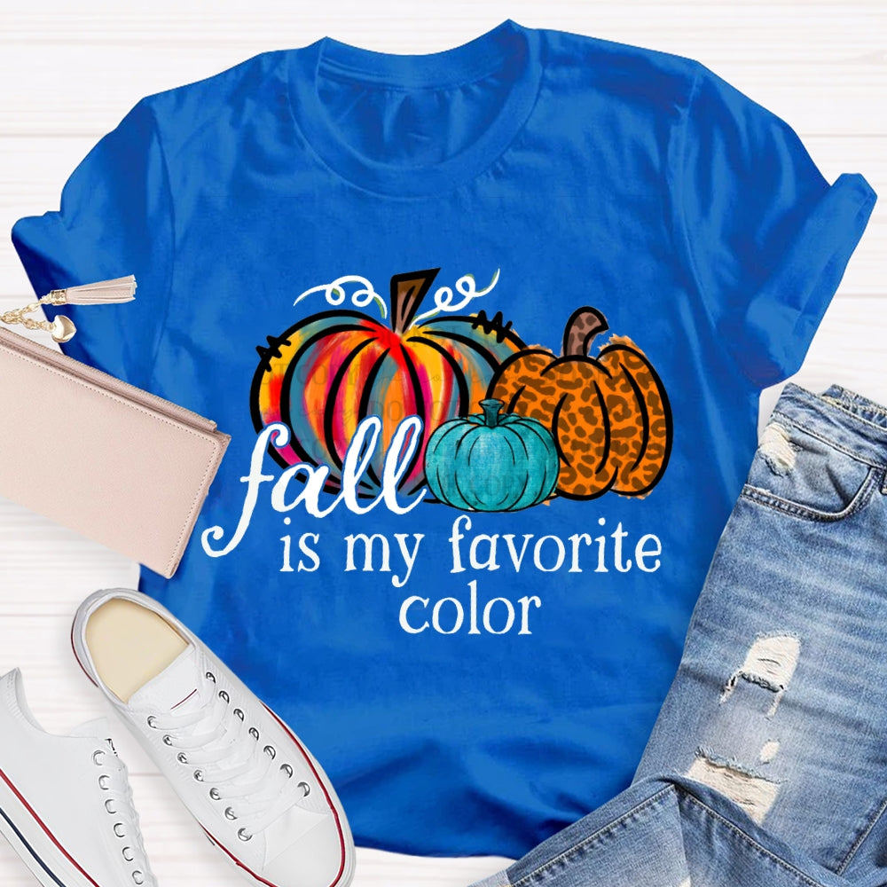 Fall Is My Favorite Color Tie-Dye Pumpkin T-shirt