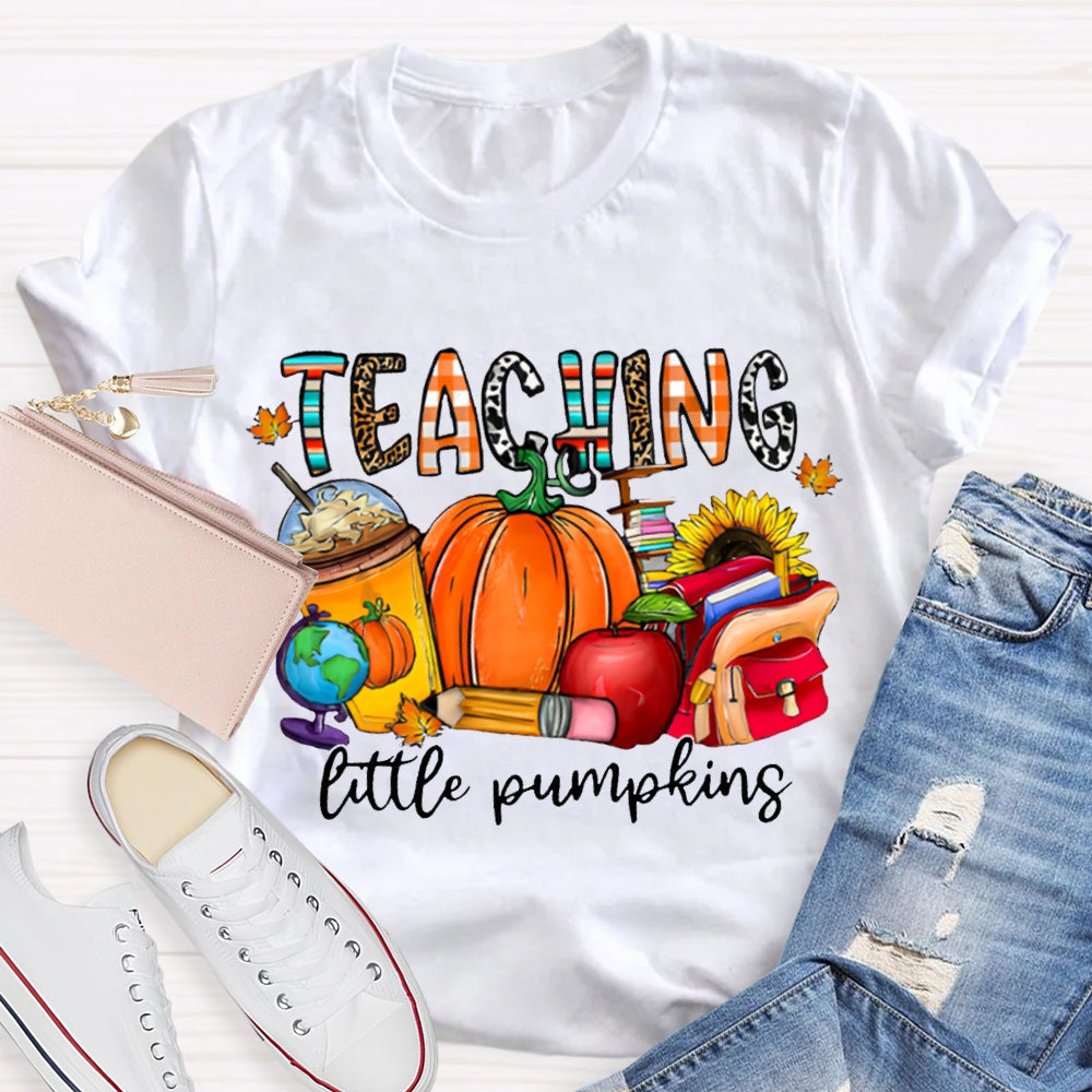 Teaching Little Pumpking Pumpkin And Milk Tea Thanksgiving T-shirt