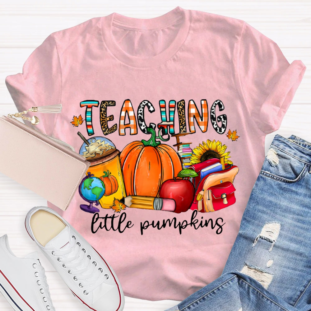 Teaching Little Pumpking Pumpkin And Milk Tea Thanksgiving T-shirt