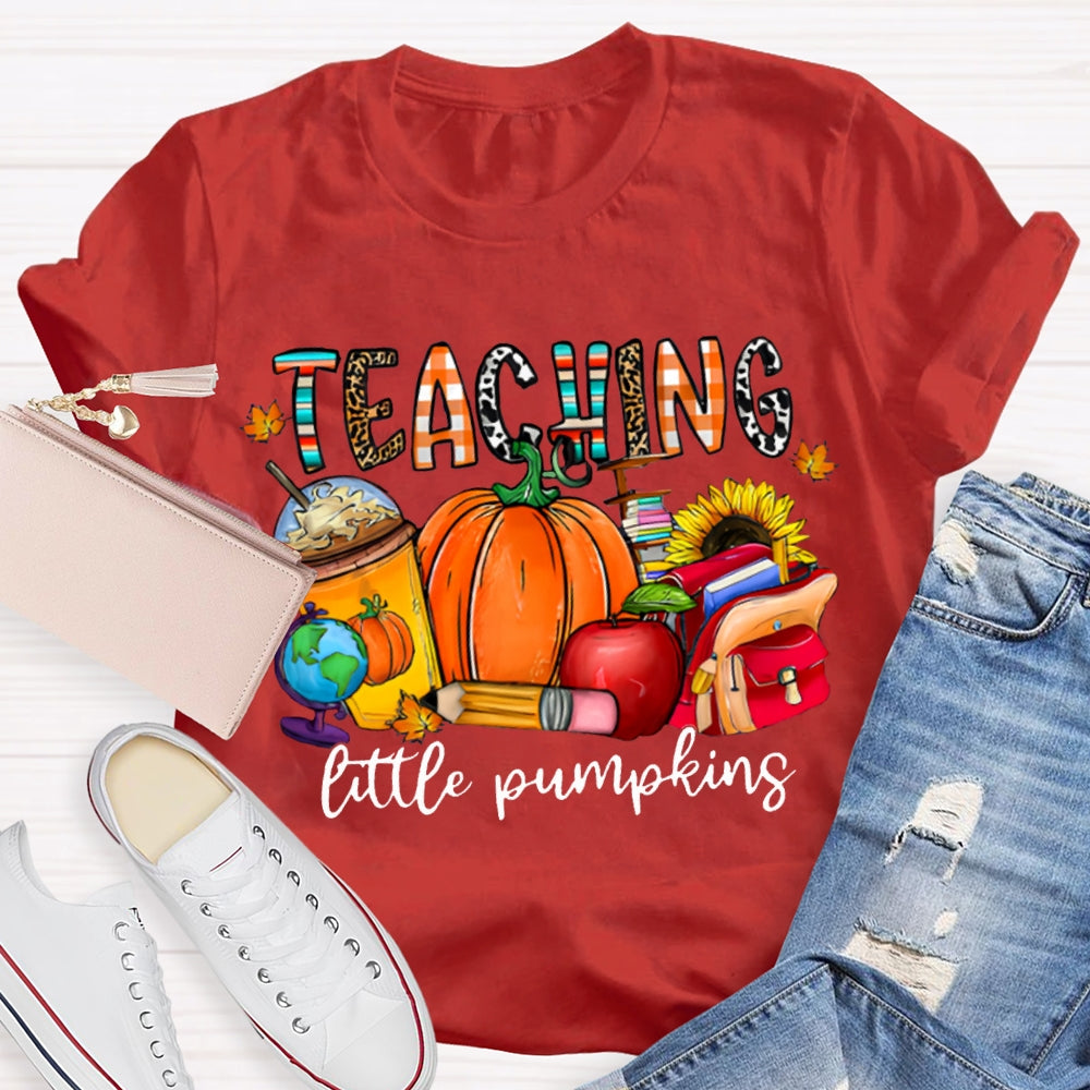 Teaching Little Pumpking Pumpkin And Milk Tea Thanksgiving T-shirt
