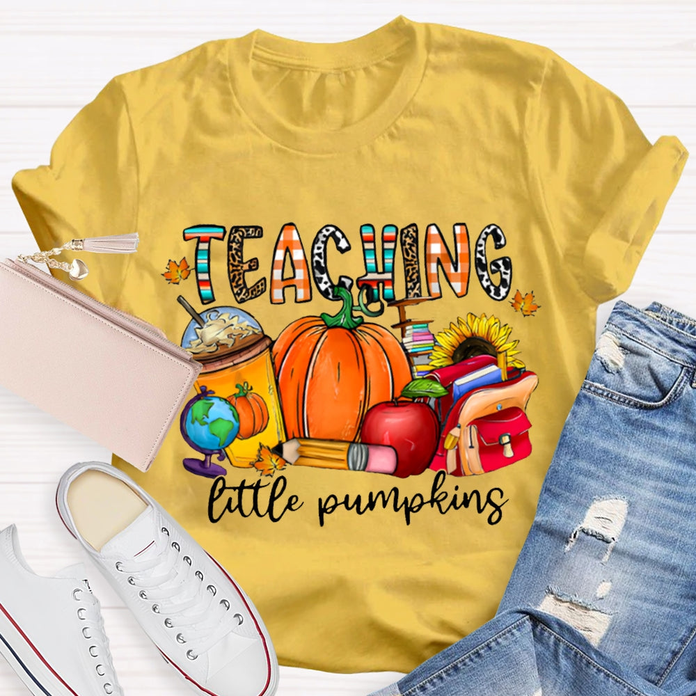 Teaching Little Pumpking Pumpkin And Milk Tea Thanksgiving T-shirt