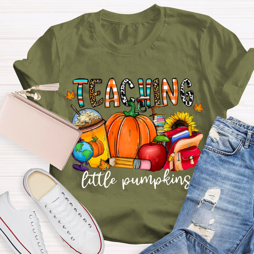 Teaching Little Pumpking Pumpkin And Milk Tea Thanksgiving T-shirt