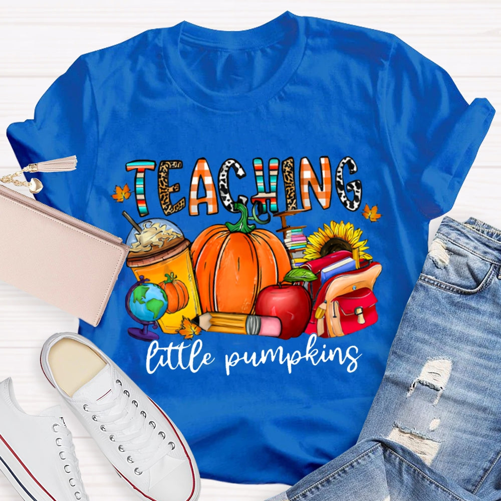 Teaching Little Pumpking Pumpkin And Milk Tea Thanksgiving T-shirt