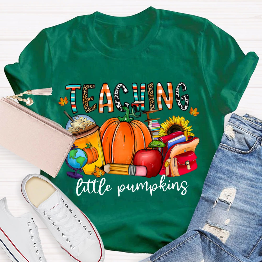 Teaching Little Pumpking Pumpkin And Milk Tea Thanksgiving T-shirt