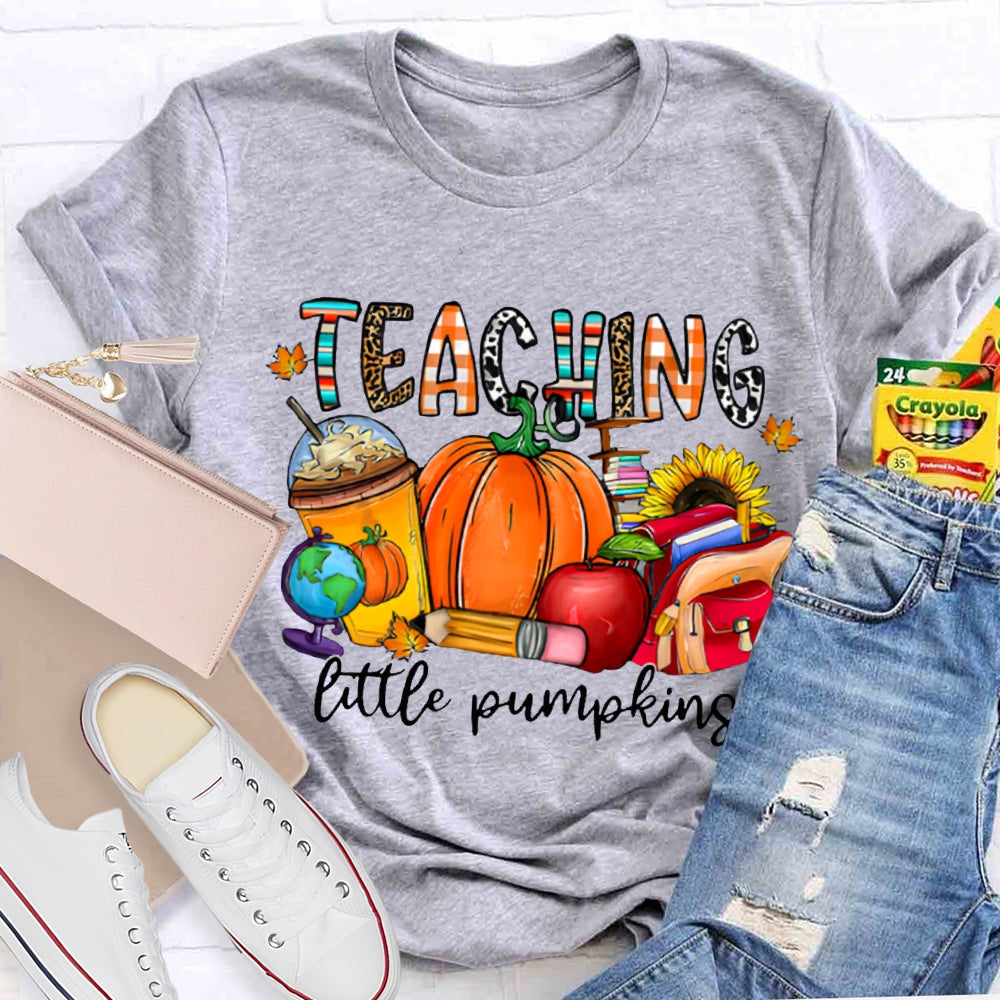 Teaching Little Pumpking Pumpkin And Milk Tea Thanksgiving T-shirt