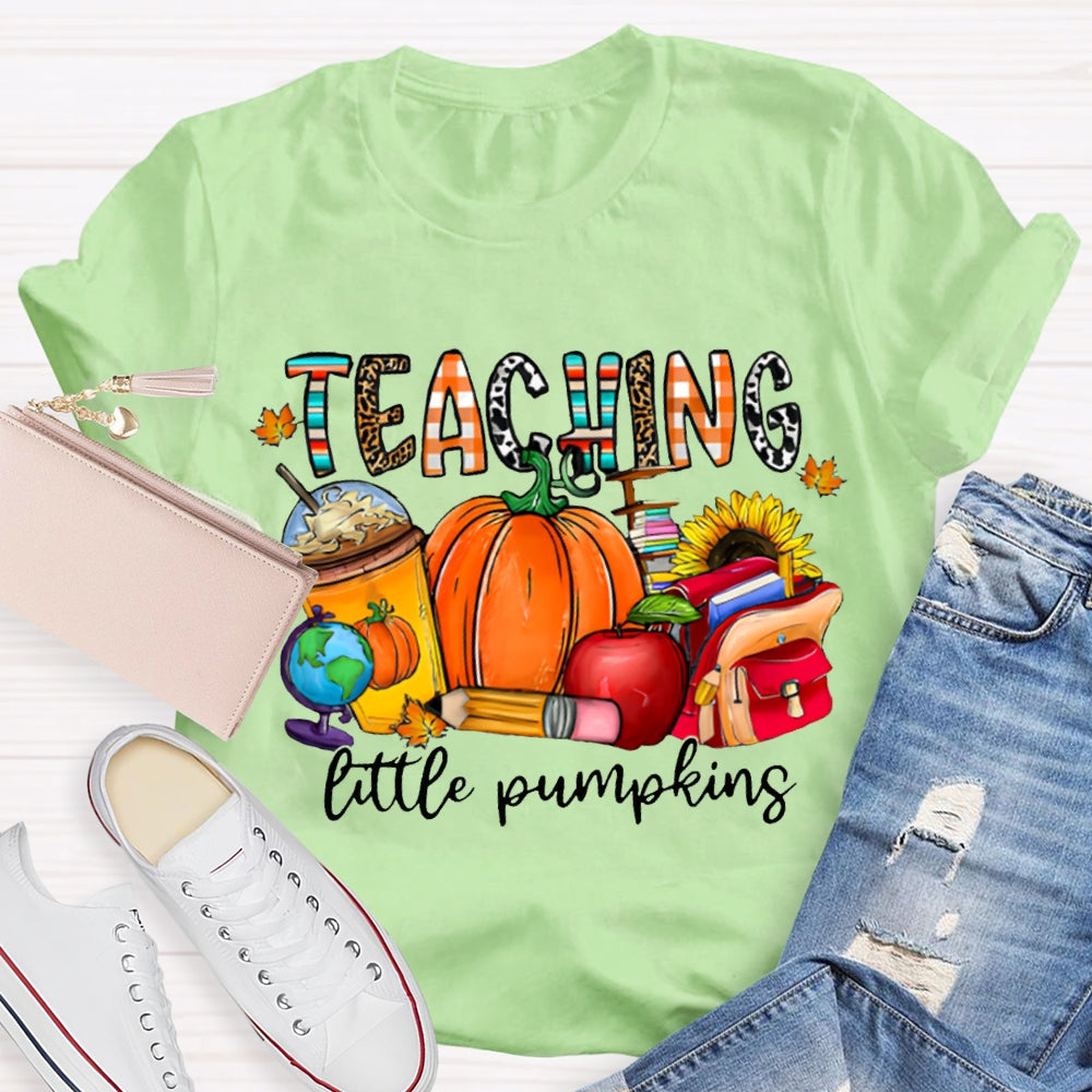 Teaching Little Pumpking Pumpkin And Milk Tea Thanksgiving T-shirt