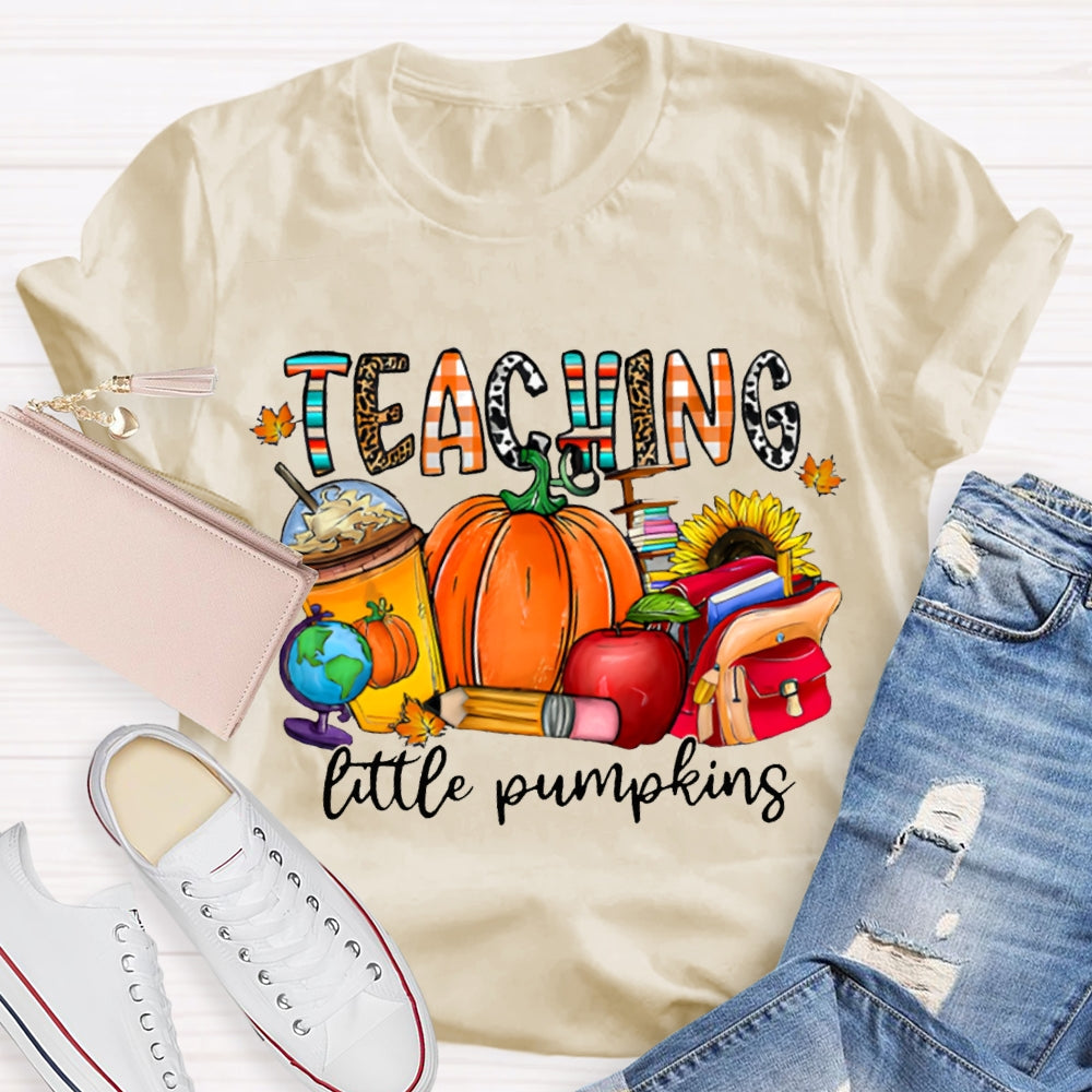 Teaching Little Pumpking Pumpkin And Milk Tea Thanksgiving T-shirt