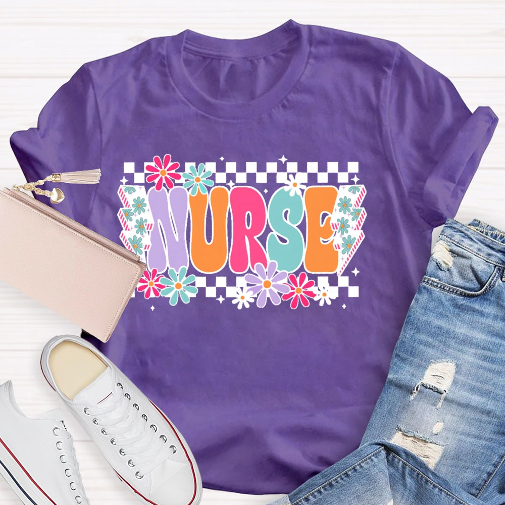 Nurse Flower Lightning T-shirt