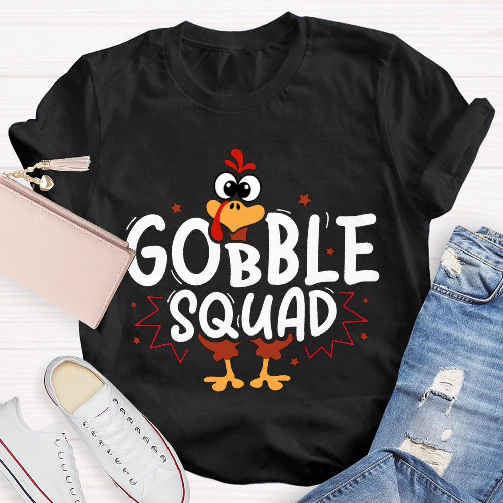 Thanksgiving Turkey Squad Cute Little Turkey T-shirt