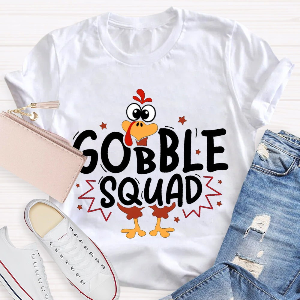 Thanksgiving Turkey Squad Cute Little Turkey T-shirt
