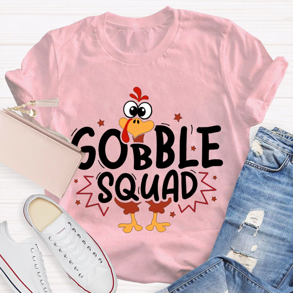 Thanksgiving Turkey Squad Cute Little Turkey T-shirt